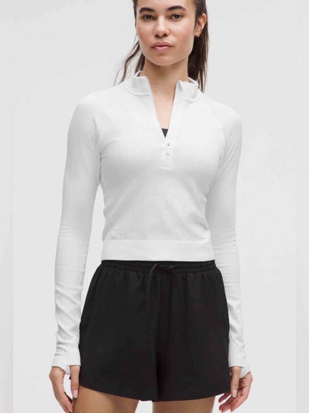 Lululemon Rest Less Cropped Half Zip